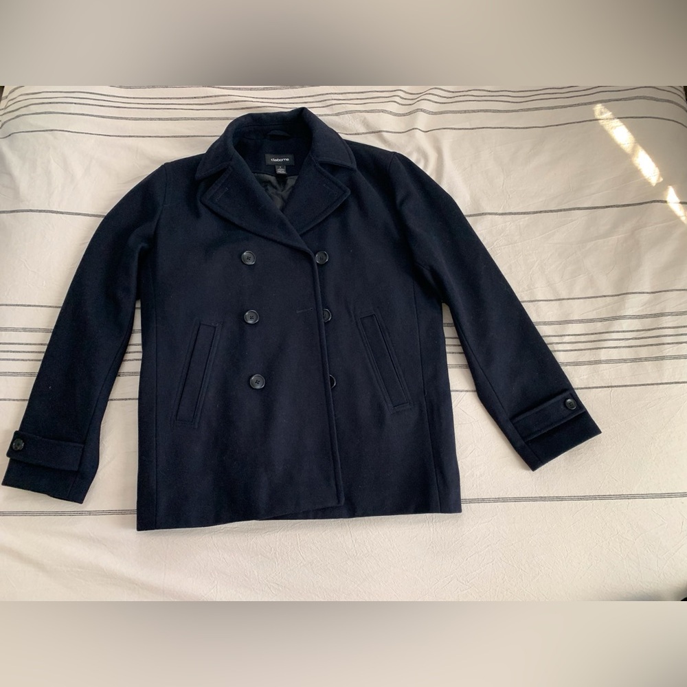 Men's Navy Wool Peacoat